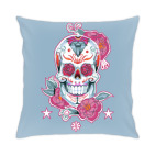Подушка 35x35 см Flower skull
