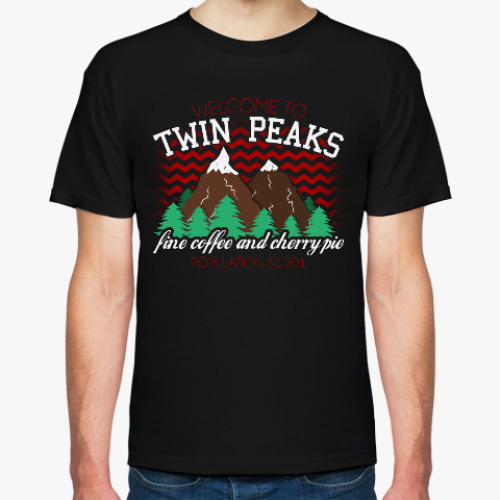 Футболка с принтом Сериал Твин Пикс Twin Peaks
