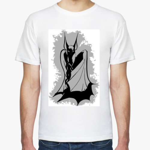 Футболка с принтом летучая мышь