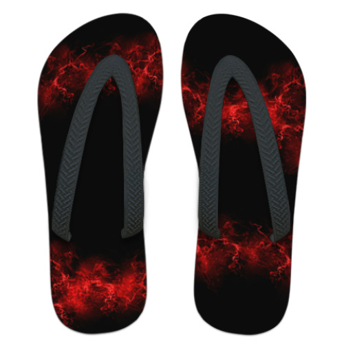 Шлепанцы (сланцы) с принтом Плазма