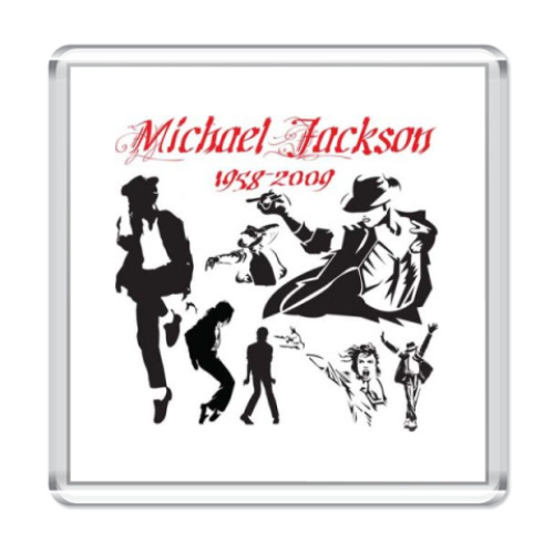 Магнит с принтом Michael Jackson