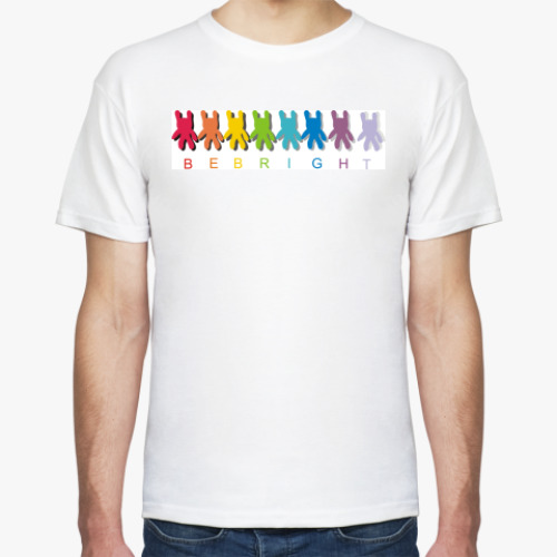 Футболка с принтом Будь ярким!!!!!