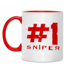 Двухцветная кружка 'Sniper #1' из mt_snp