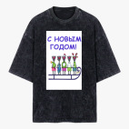 Футболка оверсайз вареная