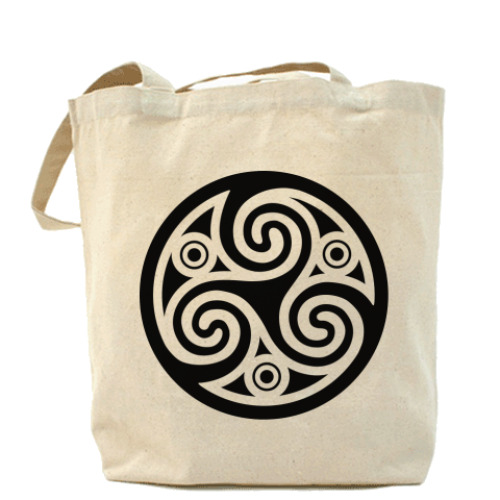 Сумка шоппер с принтом Triskel