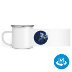 Кружка металлическая белая (круговая запечатка)