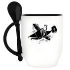 Кружка с ложкой