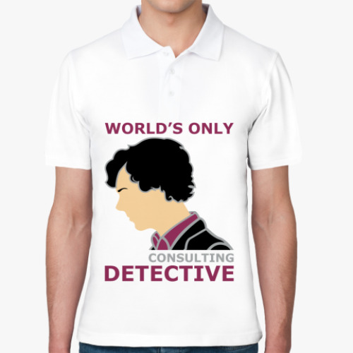 Рубашка поло с принтом  Шерлок