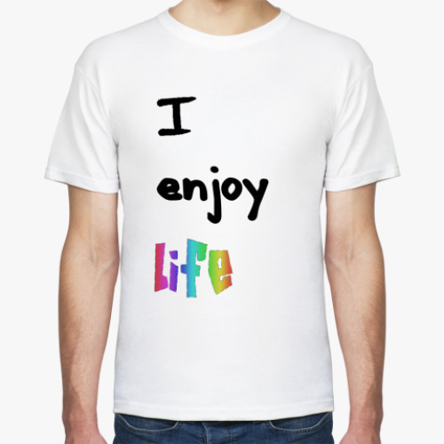 Футболка с принтом I enjoy life