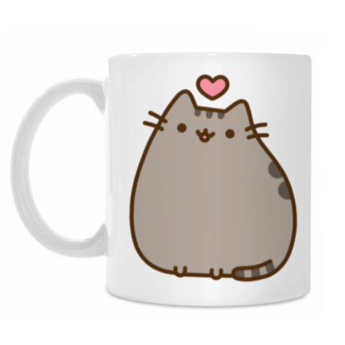 Кружка с принтом Влюбленный Котенок