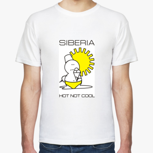 Футболка с принтом Siberia HOTnotCOOL t-Shirt