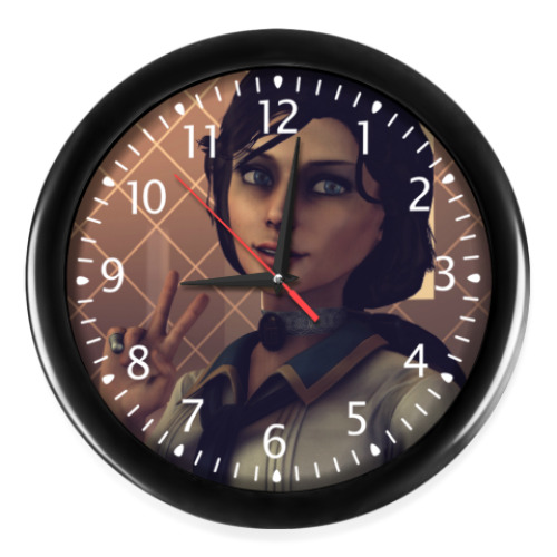 Настенные часы с принтом Bioshock