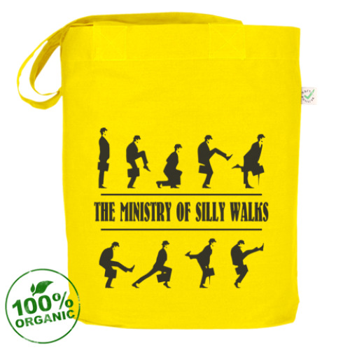 Сумка шоппер с принтом  Silly Walks