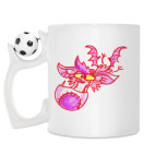 Кружка с футбольным мячиком