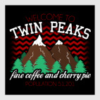 Постер 100 х 100 см Сериал Твин Пикс Twin Peaks