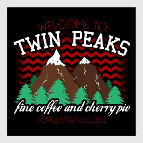 Постер с принтом Сериал Твин Пикс Twin Peaks