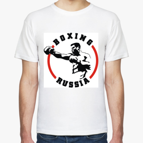 Футболка с принтом Бокс