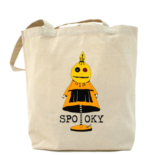 Сумка шоппер с принтом 'Страшила'