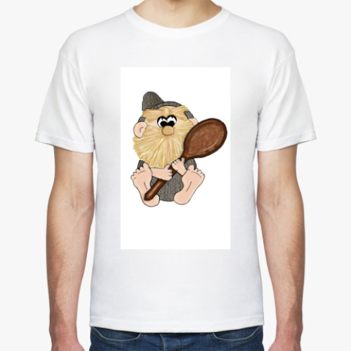 Футболка с принтом  Домовой