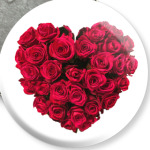 Сердце из роз