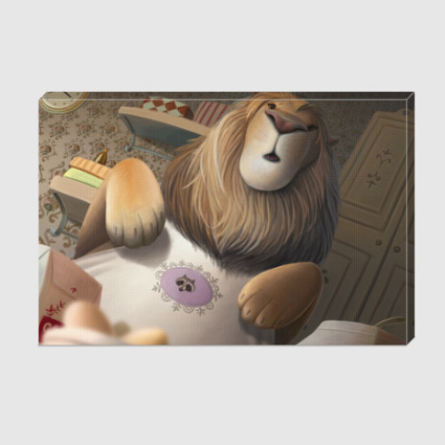 Холст с принтом Львиная кулинария