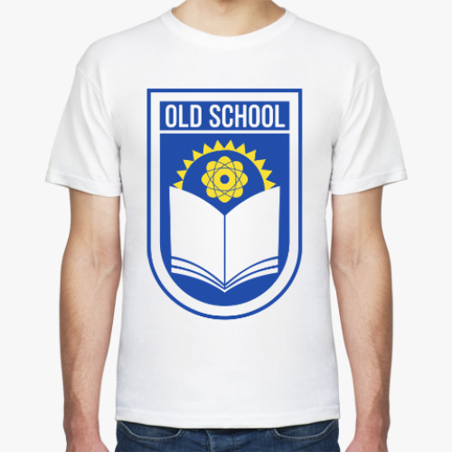Футболка с принтом Старая школа
