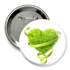 Значок 75 мм Сердце