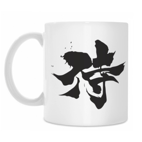 Кружка с принтом Samurai (kanji)