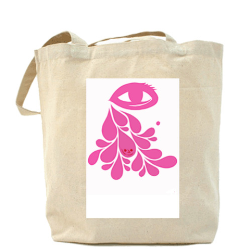 Сумка шоппер с принтом 'глаза'