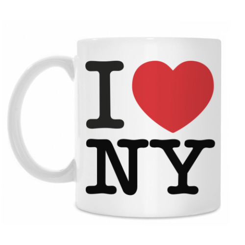 Кружка с принтом I Love New York