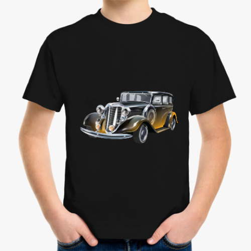 Детская футболка с принтом Retro Car