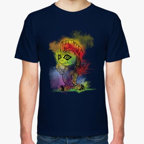 Футболка с принтом Рыбка-панк