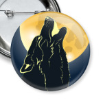 Волк воющий на луну