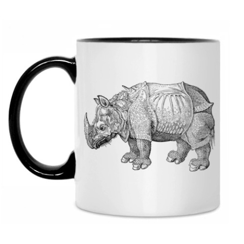Кружка с принтом Носорог