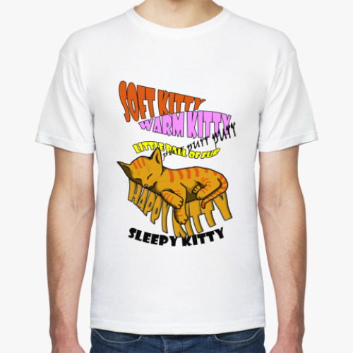 Футболка с принтом Kitty purr purr purr