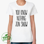 Женская футболка органик