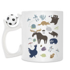 Кружка с футбольным мячиком