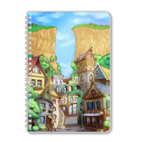 Тетрадь с принтом город