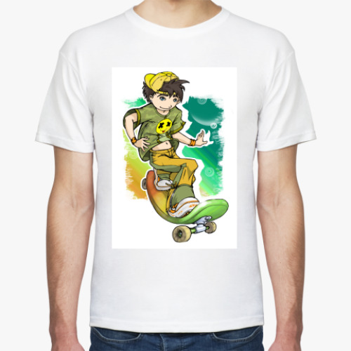 Футболка с принтом Скейтборд