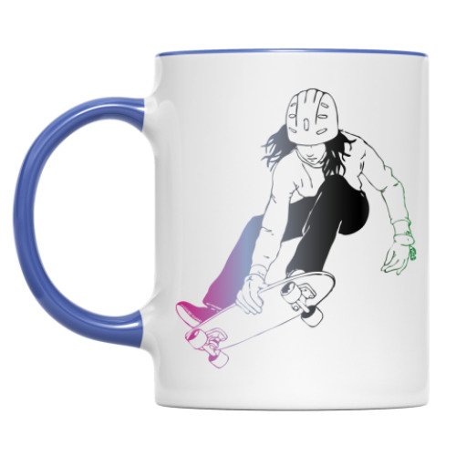 Кружка с принтом Скейтер