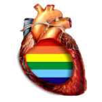 сердце с радугой