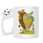 Кружка с футбольным мячиком