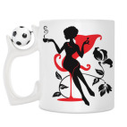 Кружка с футбольным мячиком