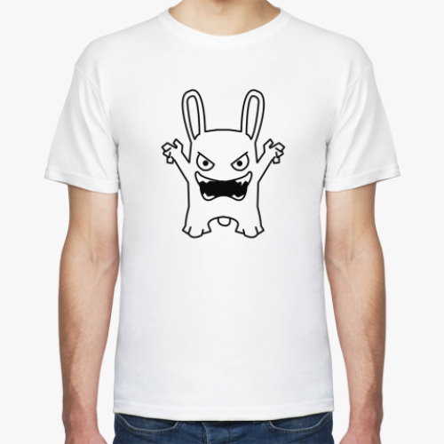 Футболка с принтом кролик