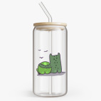 Банка с бамбуковой крышкой