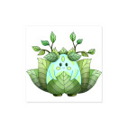 Виниловая наклейка, квадрат (5 х 5 см) Милый лесной дух