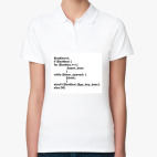 Женская рубашка поло