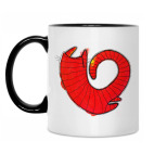 Кружка двухцветная