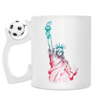 Кружка с футбольным мячиком