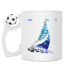 Кружка с футбольным мячиком